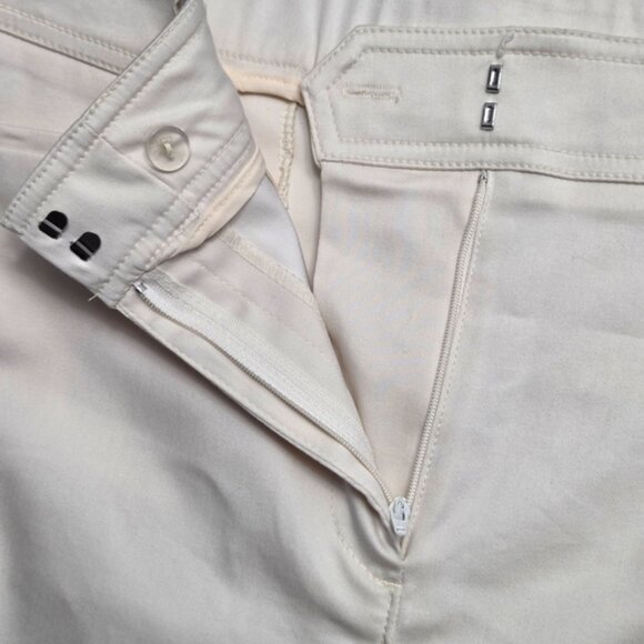 Chico's The Trouser Cream Wide Leg High Rise Pants Size 2 (US 12) - Picture 9 of 10